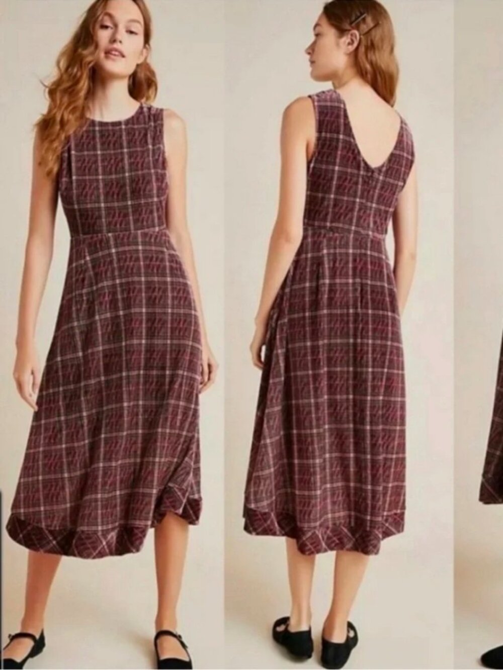 Anthropologie Eri + Ali Romy Plaid Dress NWT